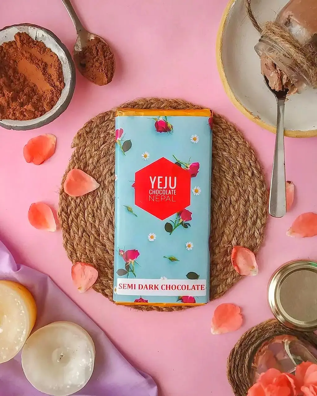 Semi Dark rose chocolate